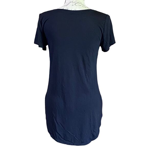 Disney Minnie Womens Small Soft Stretch Black Shirt Red Bow White Polka Dots - Picture 2 of 7